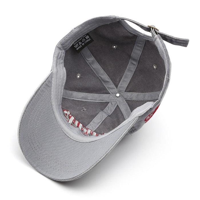 Wholesale Washed Distressed Letter Visor Baseball Cap JDC-FH-TuL047