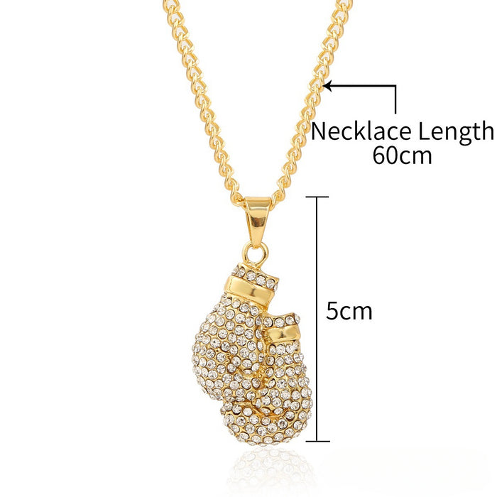 Wholesale Full Diamond Pendant Men's Alloy Necklace JDC-NE-ManY016