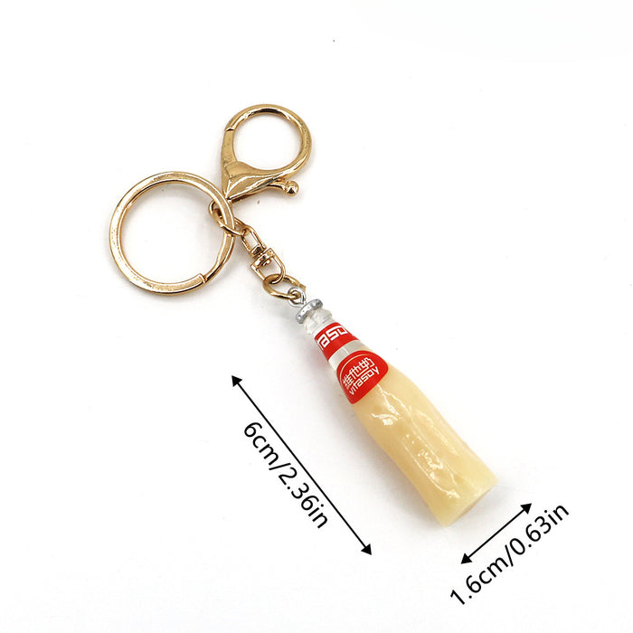 Wholesale Beverage Bottle Resin Keychains JDC-KC-HaoAn015