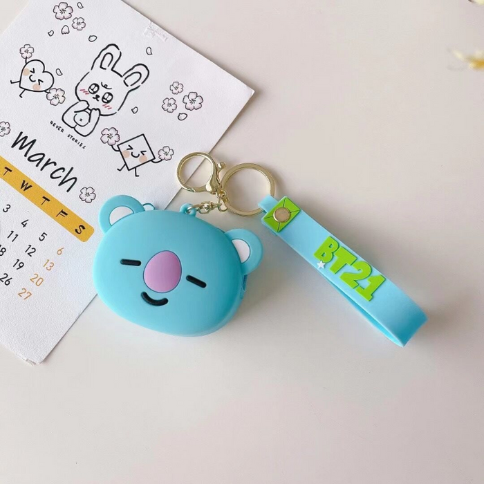 Wholesale Key Chain Silicone Creative Cartoon Coin Purse  JDC-KC-Huofan016