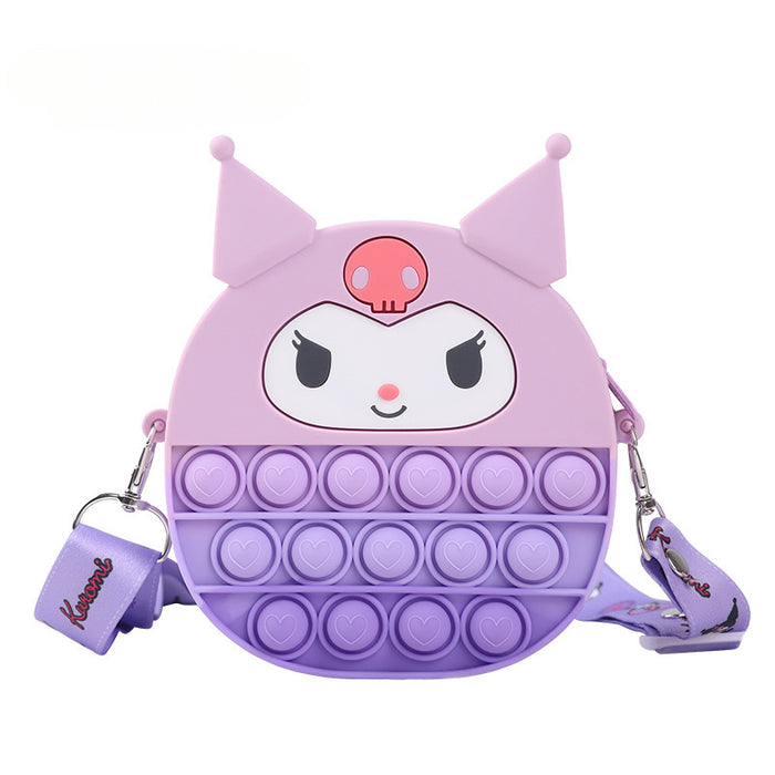 Wholesale Silicone Crossbody Bag Cartoon Decompression Kids Bag JDC-SD-TaoTa003