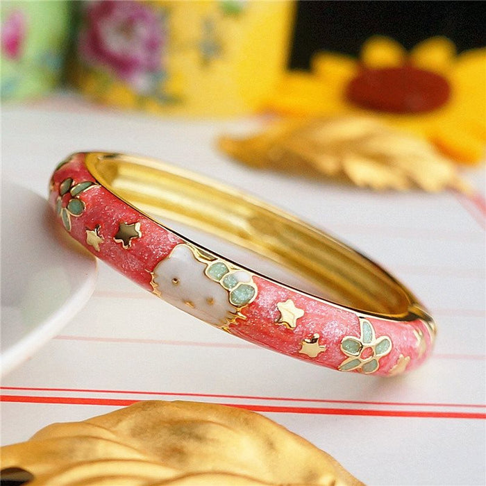 Wholesale Cloisonne Children's Bracelet Glaze Dripping Cartoon JDC-BT-Shuq001