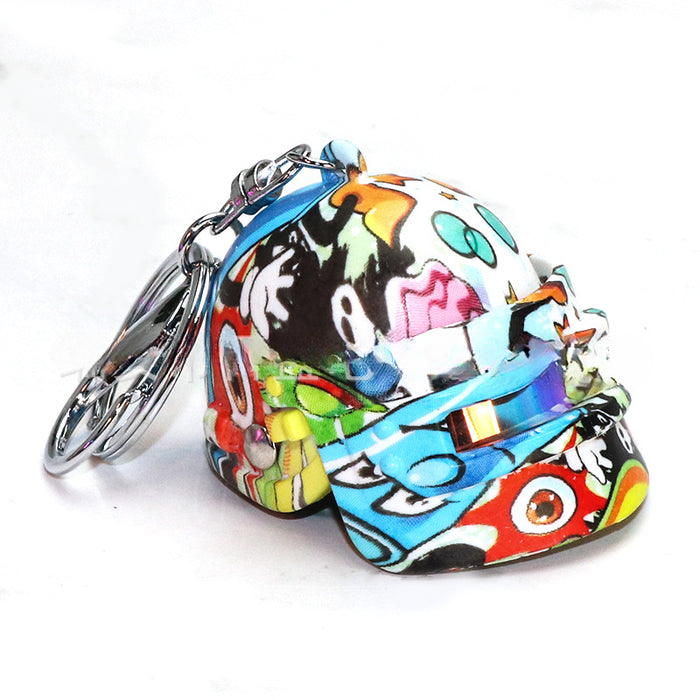 Wholesale Game Motorcycle Hat Helmet ABS Keychain JDC-KC-BaiS011