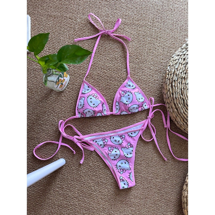 Wholesale Cute Printed Nylon Bikini (S) JDC-SW-MuYa001