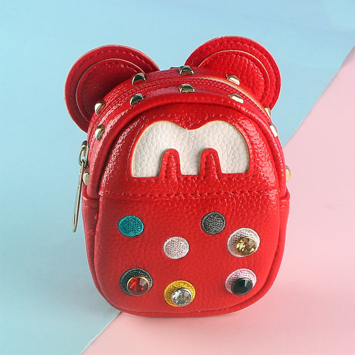 Wholesale PU Small School Bag Integrated Zipper Coin Purse JDC-WT-YouTu005