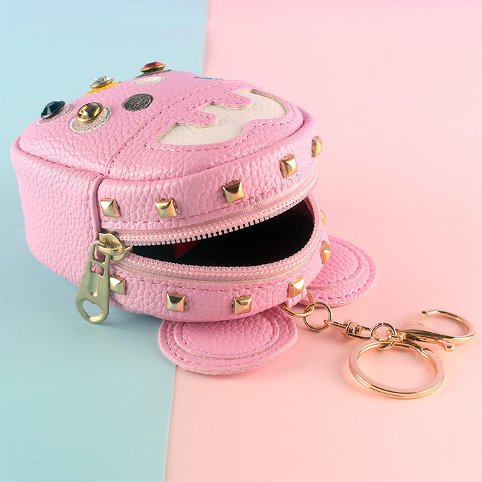 Wholesale PU Small School Bag Integrated Zipper Coin Purse JDC-WT-YouTu005