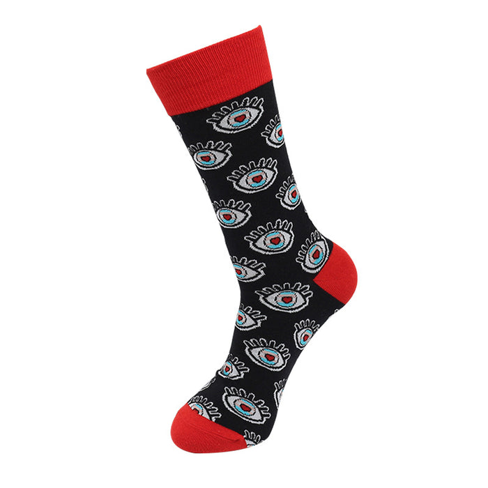 Wholesale Socks, Long Socks, Skateboarding Cartoon Pattern, Medium Tube Trendy Socks