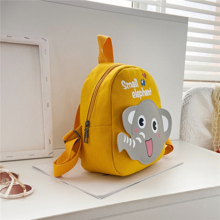 Wholesale Children's backpack, boys' canvas backpack, cartoon cute girls' backpack, baby kindergarten backpack