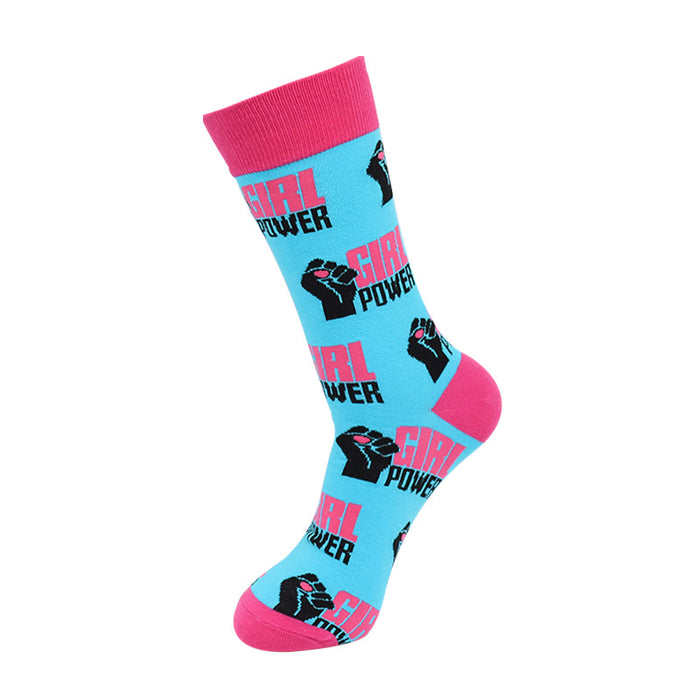 Wholesale Socks, Long Socks, Skateboarding Cartoon Pattern, Medium Tube Trendy Socks
