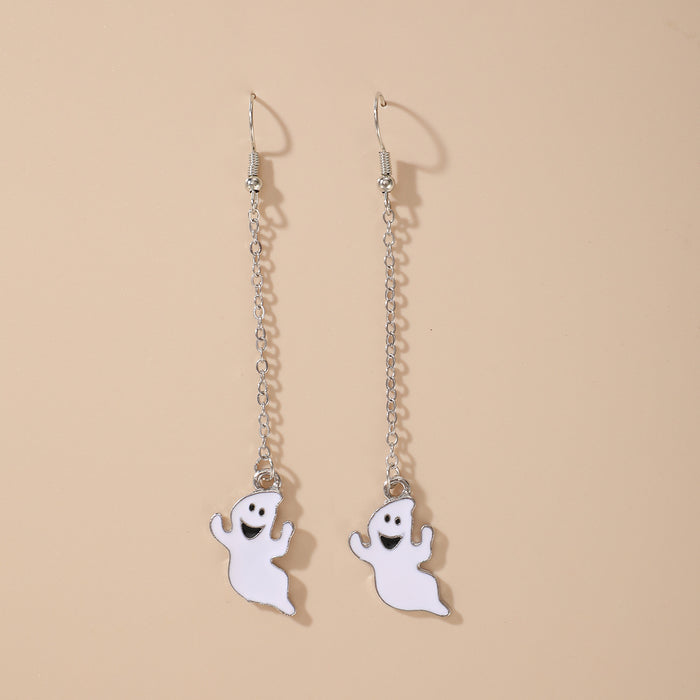 Wholesale Halloween Alloy  Earrings Pumpkin Ghost Design Party Jewelry Accessory MOQ≥2