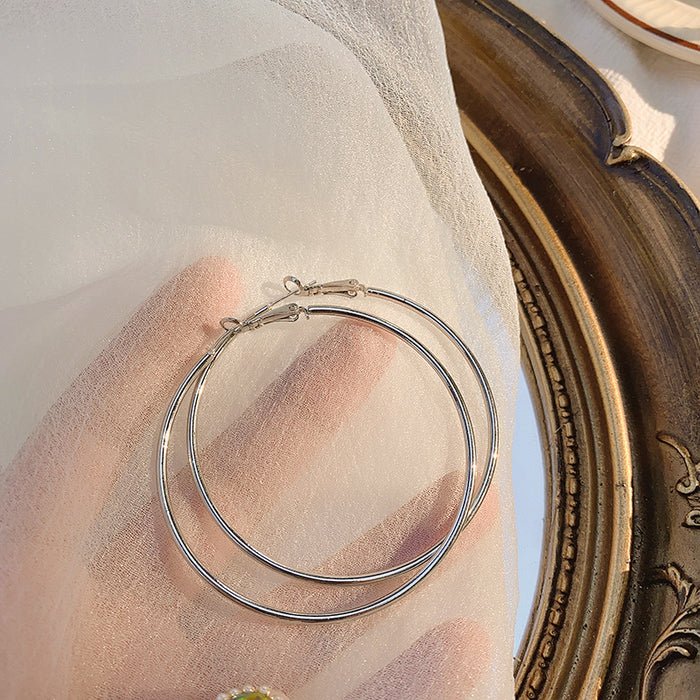 Wholesale Exaggerated large circle earrings, simple earrings, personalized, trendy and fashionable earrings