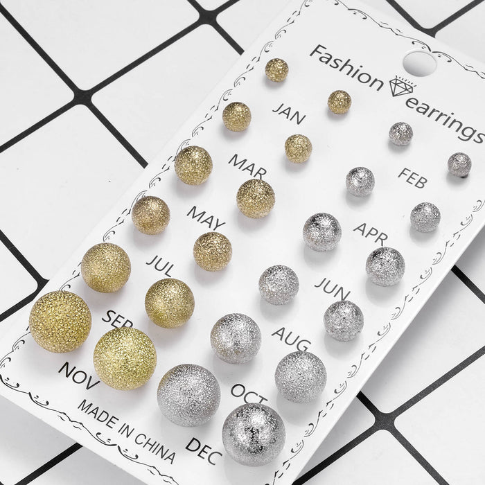 Wholesale December Combination Paper Card Earring Set,  Heart,  Flower,  and Heart-Shaped Designs