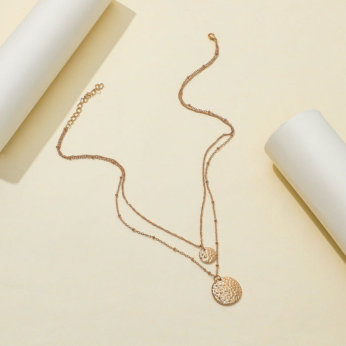 Wholesale Jewelry Fashion Pendant Simple and Versatile Creative Double layer Necklace