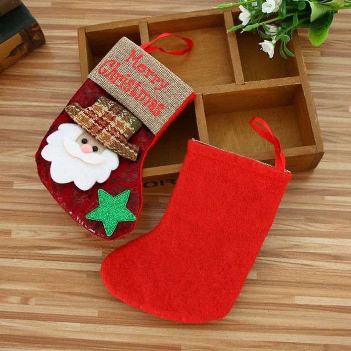 Wholesale Christmas decorations holiday children' s gifts Christmas tree decoration pendants small imitation leather