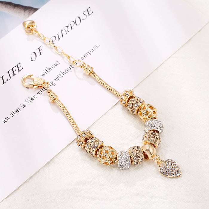 Wholesale DIY Alloy Large Hole Bead Bracelet JDC-BT-WeiY021