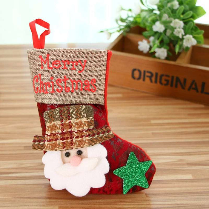 Wholesale Christmas decorations holiday children' s gifts Christmas tree decoration pendants small imitation leather