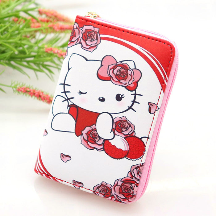 Wholesale cartoon cat PU leather boys and girls wallet