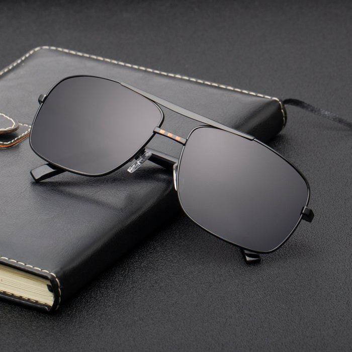 Wholesale Sunglasses Men's Driving Elastic Retro Metal Box Sunglasses
