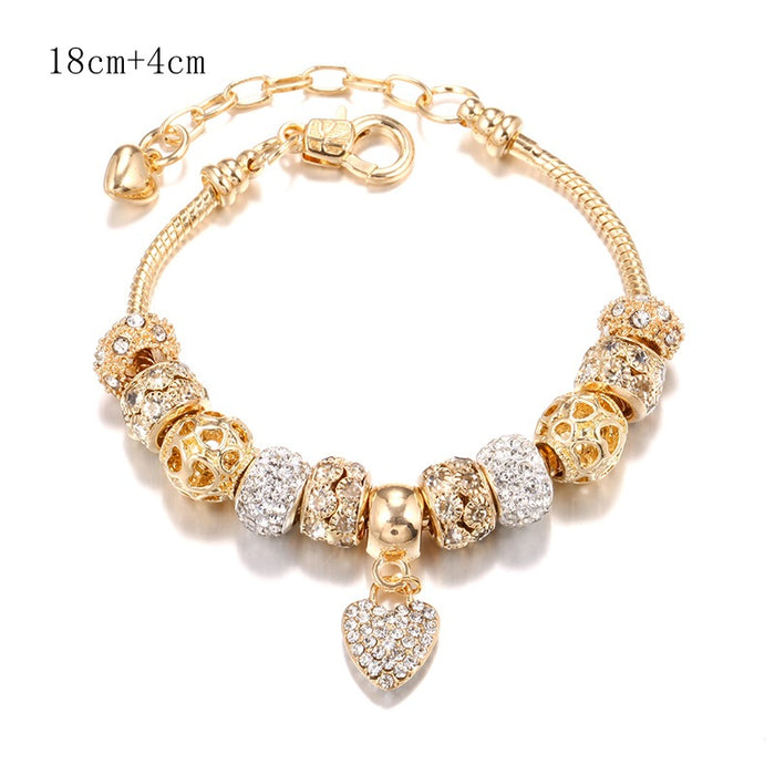 Wholesale DIY Alloy Large Hole Bead Bracelet JDC-BT-WeiY021