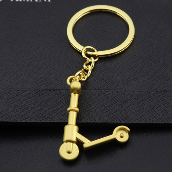 Wholesale Zinc Alloy Children's Scooter Keychain JDC-KC-XunX021