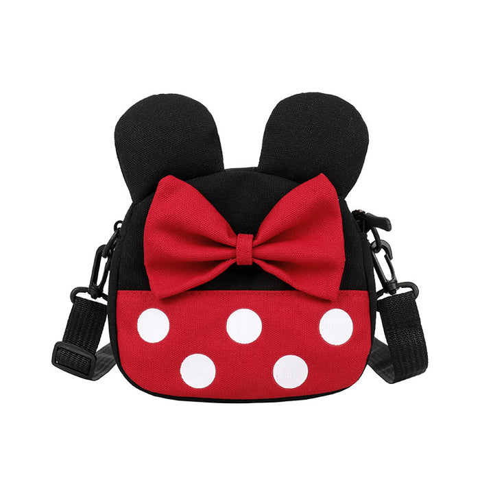 Wholesale Cute Cartoon Color Contrast Children's Bag Girl Crossbody Bag Canvas Shoulder Decoration Bag