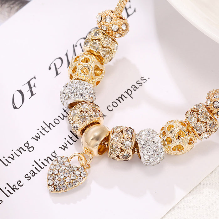 Wholesale DIY Alloy Large Hole Bead Bracelet JDC-BT-WeiY021