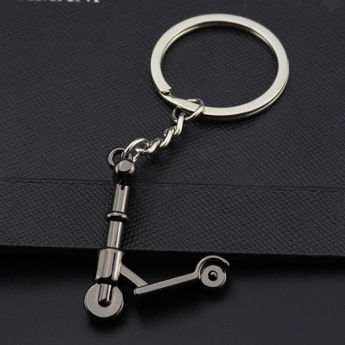 Wholesale Zinc Alloy Children's Scooter Keychain JDC-KC-XunX021