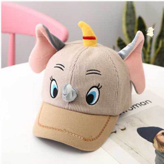 Wholesale Cotton Children's Cartoon Three-dimensional Elephant Baseball Cap JDC-FH-JunZhen002