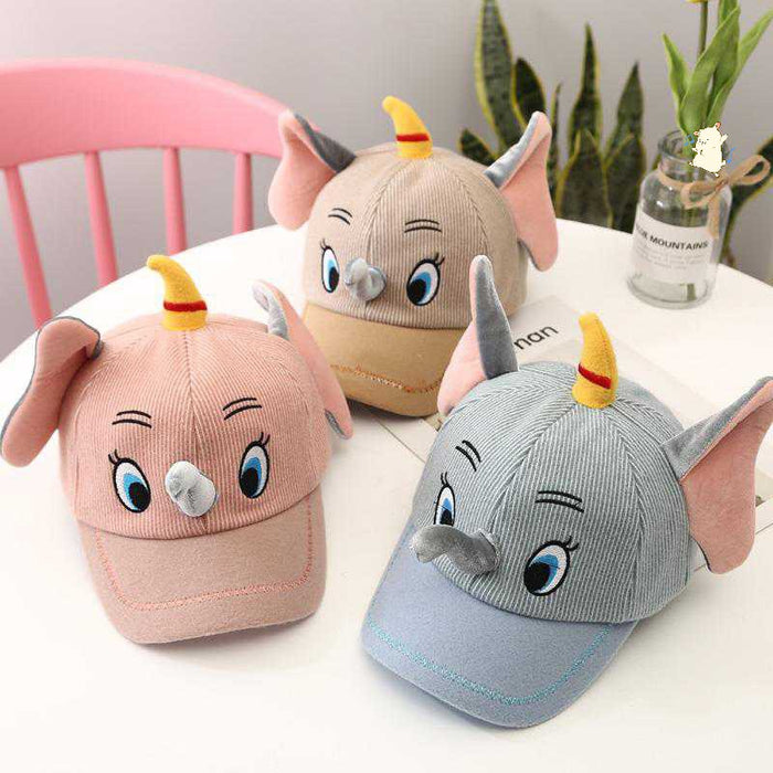 Wholesale Cotton Children's Cartoon Three-dimensional Elephant Baseball Cap JDC-FH-JunZhen002