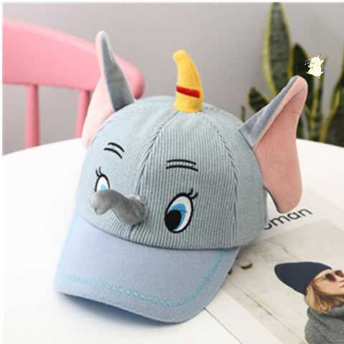 Wholesale Cotton Children's Cartoon Three-dimensional Elephant Baseball Cap JDC-FH-JunZhen002