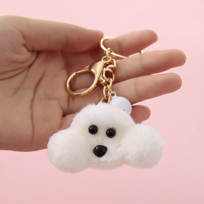 Wholesale Cute Cartoon Teddy Car Wool Felt Keychain JDC-KC-WeiL001