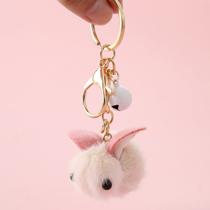 Wholesale Cute Cartoon Teddy Car Wool Felt Keychain JDC-KC-WeiL001