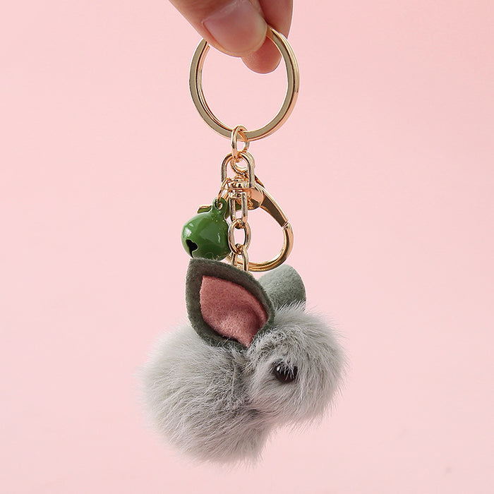 Wholesale Cute Cartoon Teddy Car Wool Felt Keychain JDC-KC-WeiL001