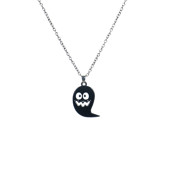 Wholesale Necklace Halloween Jewelry Ghost Skull Bat Pumpkin Head Chain Necklace Jewelry