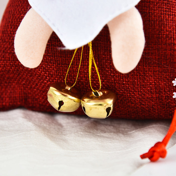 Wholesale Bell Tote Bag Three-Dimensional Doll Candy Bag Christmas Gift Bundle Pocket Christmas Gift Apple Bag