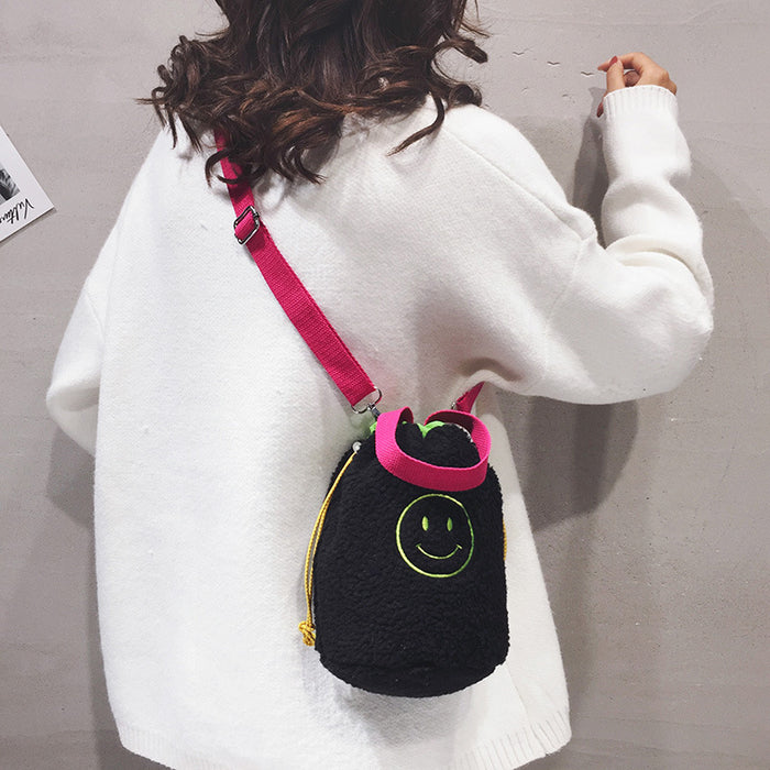 Wholesale Plush New Sherpa Cute Crossbody Bag JDC-SD-YuanDuo032