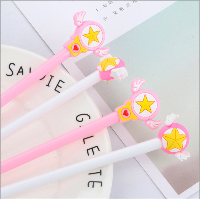 Wholesale Star Wing Magic Wand Plastic Gel Pen JDC-PN-KuBei011