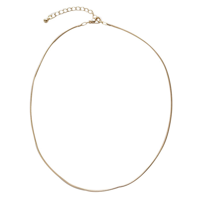 Wholesale   glossy snake chain necklace trendy thin necklace  niche clavicle chain