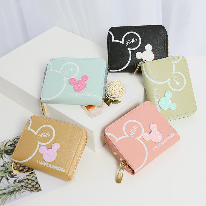 Wholesale Zipper Multifunctional Cartoon Long Ladies Wallet JDC-WT-QJR010