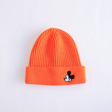 Wholesale Embroidery Cartoon Acrylic Knitted Children's Wool Hat JDC-FH-Kamie004