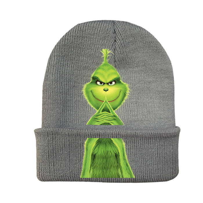 Wholesale Christmas Knitted Hat Green Hair Monster Wool Hat JDC-FH-JunC005