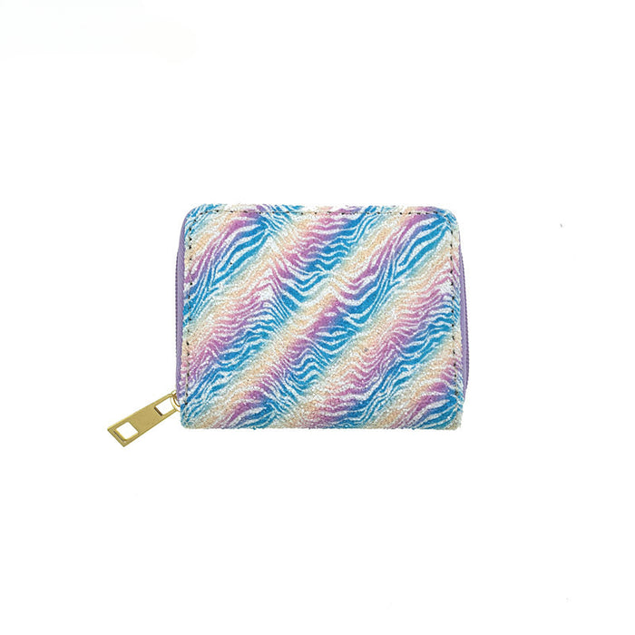 Wholesale 5pcs Zipper Short PU Wallet JDC-WT-JiRui019