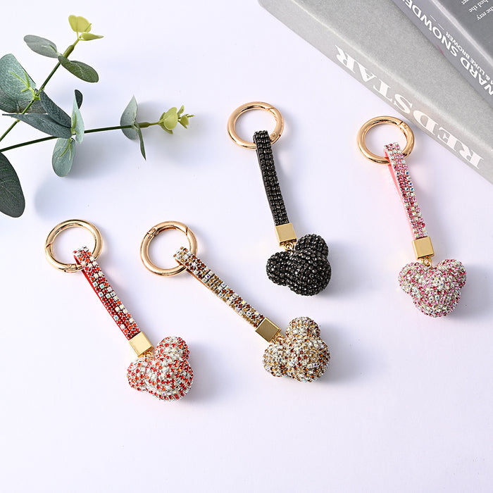 Wholesale Cartoon Micro-encrusted Rhinestone Keychain JDC-KC-JFan020