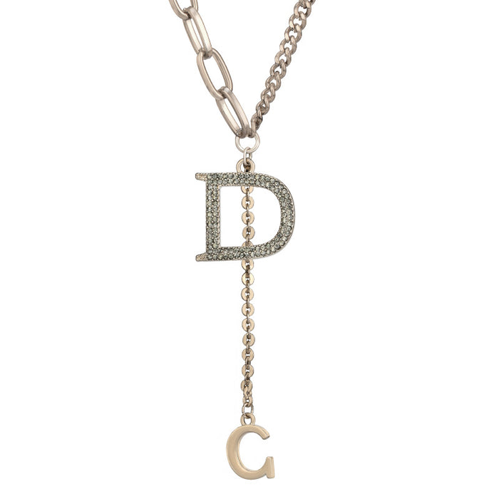 Wholesale Titanium Steel Letter D Necklace JDC-NE-Jiaow020