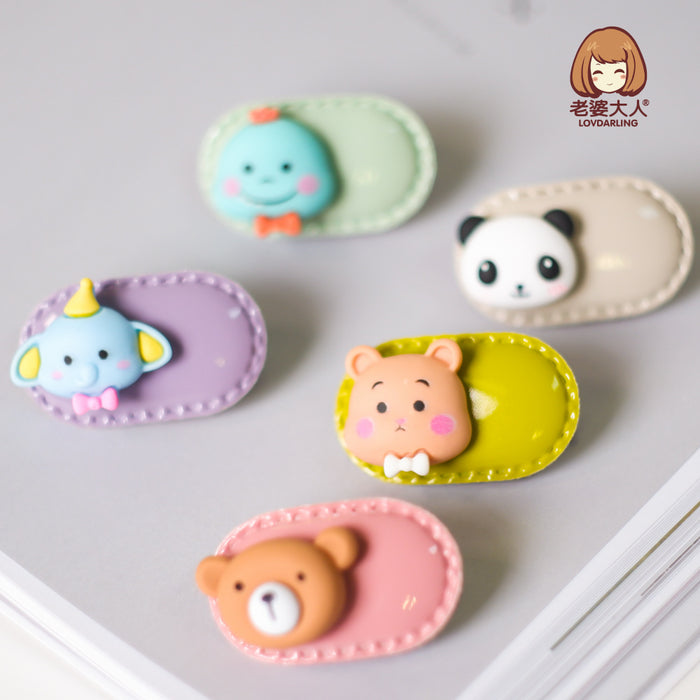 Wholesale cartoon candy color girl hairpin duckbill clip hair accessories  headdress