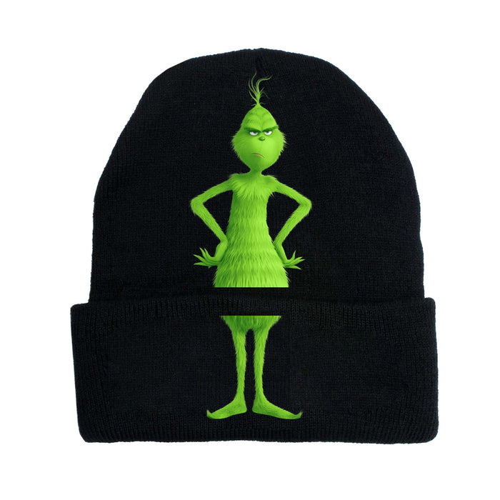 Wholesale Christmas Knitted Hat Green Hair Monster Wool Hat JDC-FH-JunC005