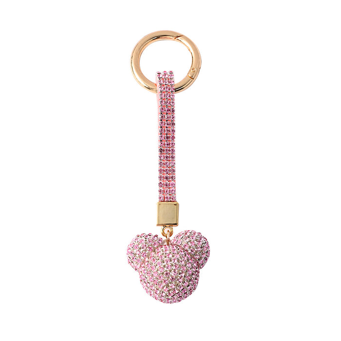 Wholesale Cartoon Micro-encrusted Rhinestone Keychain JDC-KC-JFan020