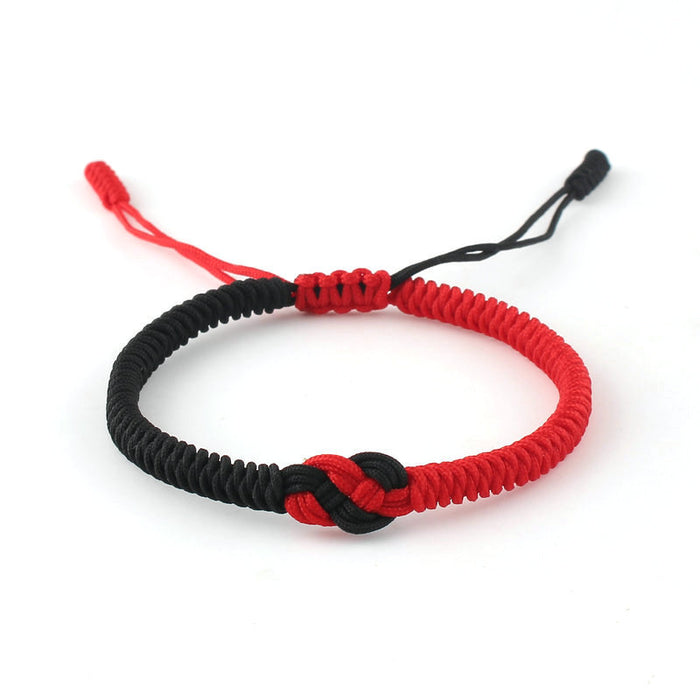 Wholesale Red String Bracelet Handmade Double Coin Knot Couple's Heart Knot Bracelet Red Rope