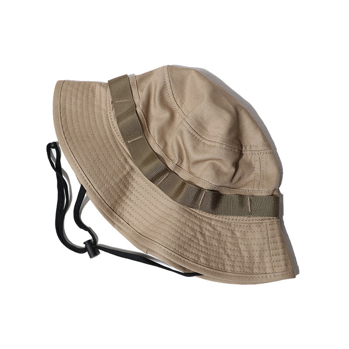 Wholesale Retro functional basin hat, big head circumference, street drawstring fisherman hat