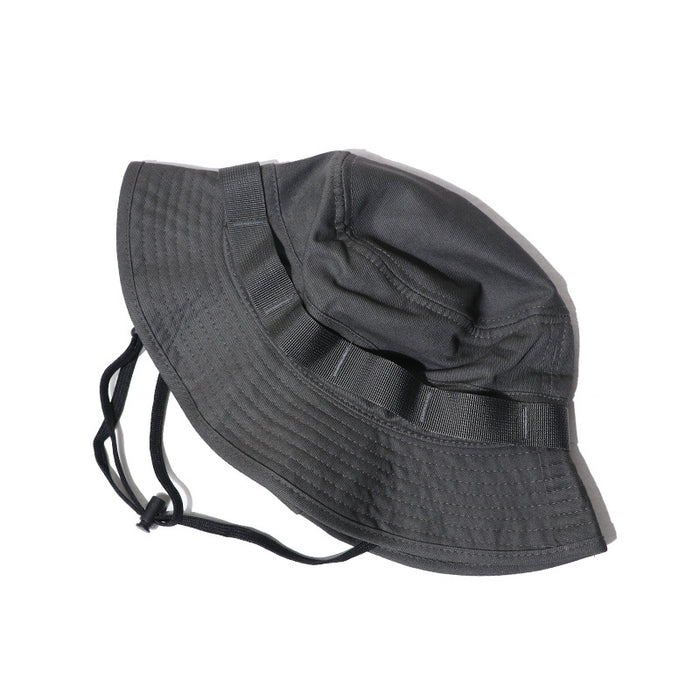 Wholesale Retro functional basin hat, big head circumference, street drawstring fisherman hat